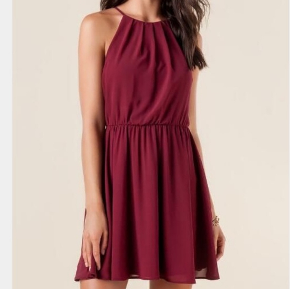 Lush dress maroon